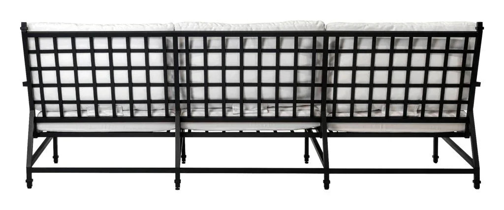 Eterna Black Sand Matte Comfort Patio 3 - Seat Sofa - LOOMLAN - Seasonal Living - Outdoor Sofas & Loveseats