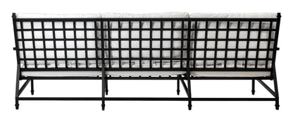 Eterna Black Sand Matte Comfort Patio 3 - Seat Sofa - LOOMLAN - Seasonal Living - Outdoor Sofas & Loveseats