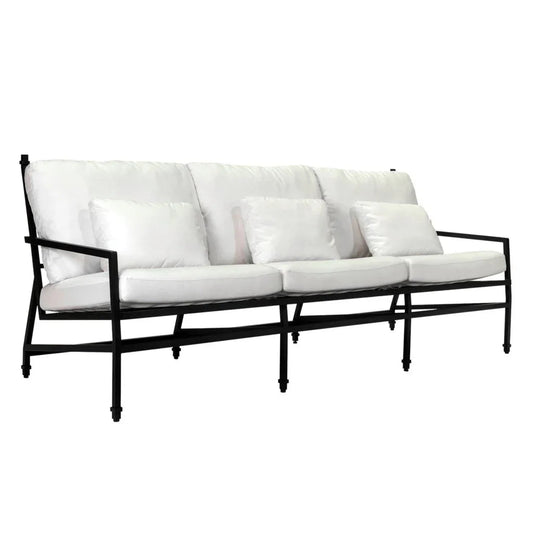Eterna Black Sand Matte Comfort Patio 3 - Seat Sofa - LOOMLAN - Seasonal Living - Outdoor Sofas & Loveseats