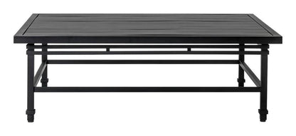Eterna Black Sand Matte Patio Coffee Table-Outdoor Coffee Tables-Seasonal Living-LOOMLAN
