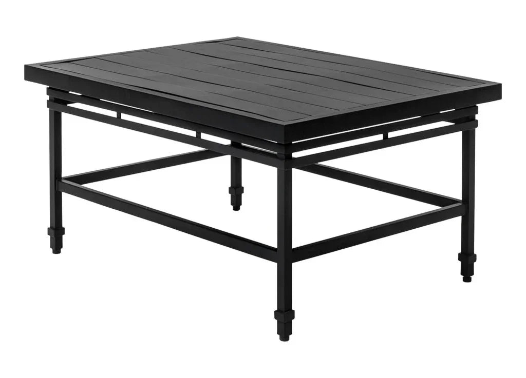 Eterna Black Sand Matte Patio Coffee Table-Outdoor Coffee Tables-Seasonal Living-LOOMLAN