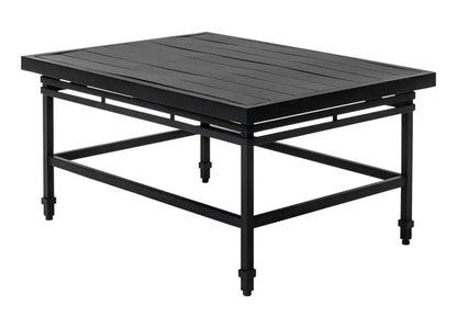 Eterna Black Sand Matte Patio Coffee Table-Outdoor Coffee Tables-Seasonal Living-LOOMLAN