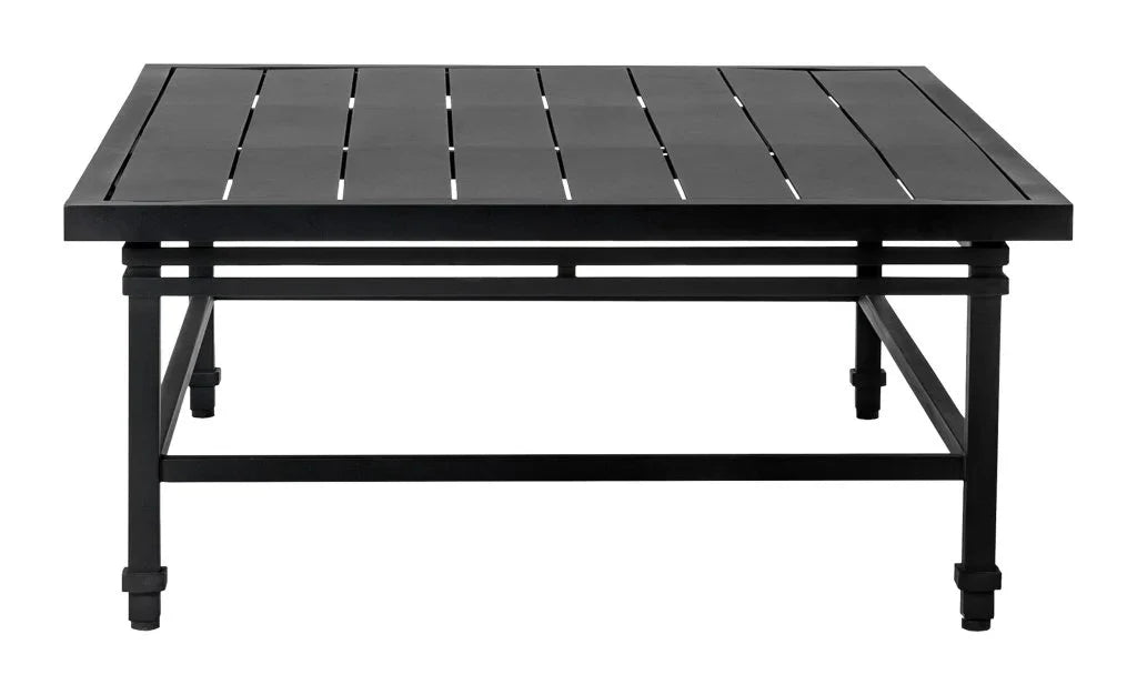 Eterna Black Sand Matte Patio Coffee Table-Outdoor Coffee Tables-Seasonal Living-LOOMLAN