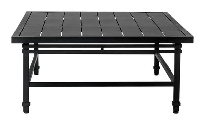 Eterna Black Sand Matte Patio Coffee Table-Outdoor Coffee Tables-Seasonal Living-LOOMLAN