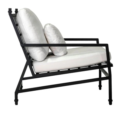 Eterna Black Sand Matte Patio Lounge Chair-Outdoor Lounge Chairs-Seasonal Living-LOOMLAN