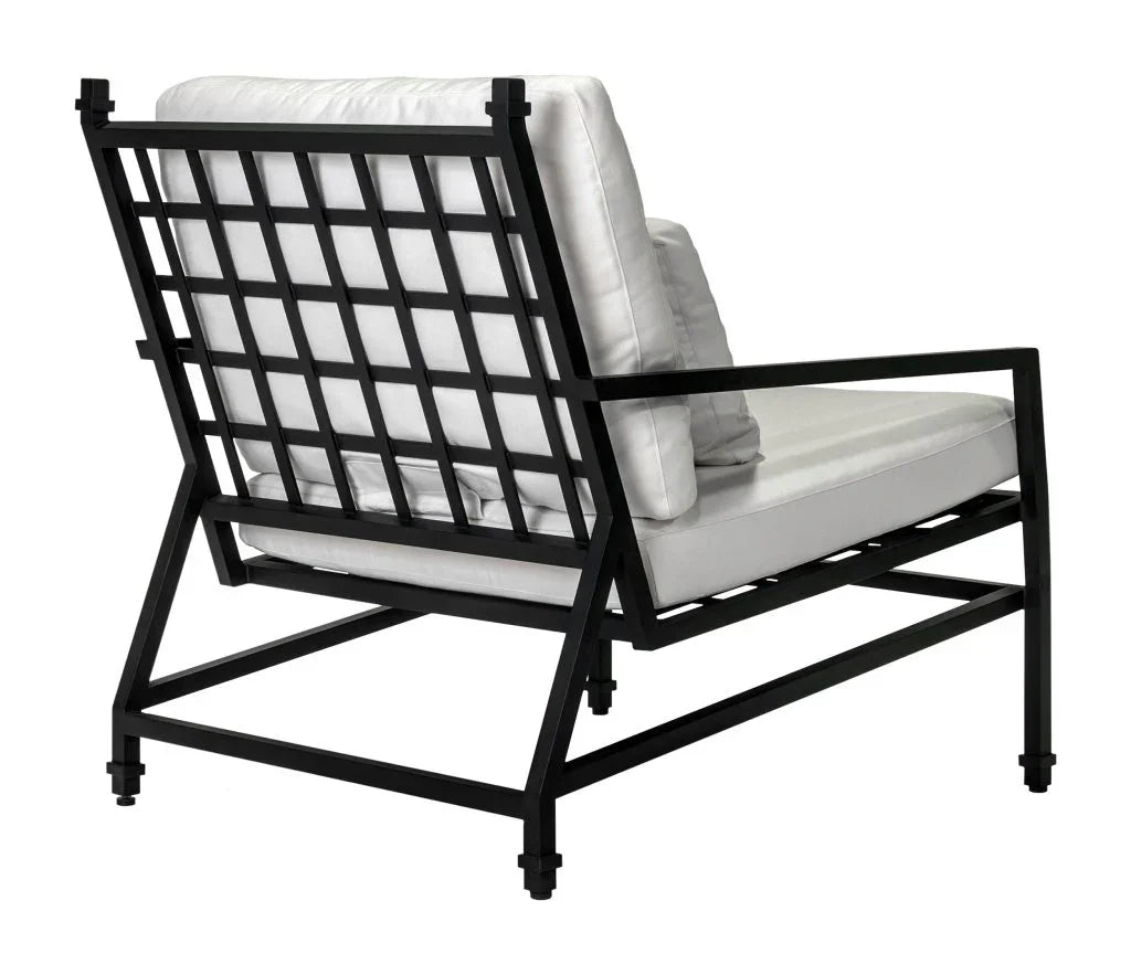 Eterna Black Sand Matte Patio Lounge Chair-Outdoor Lounge Chairs-Seasonal Living-LOOMLAN