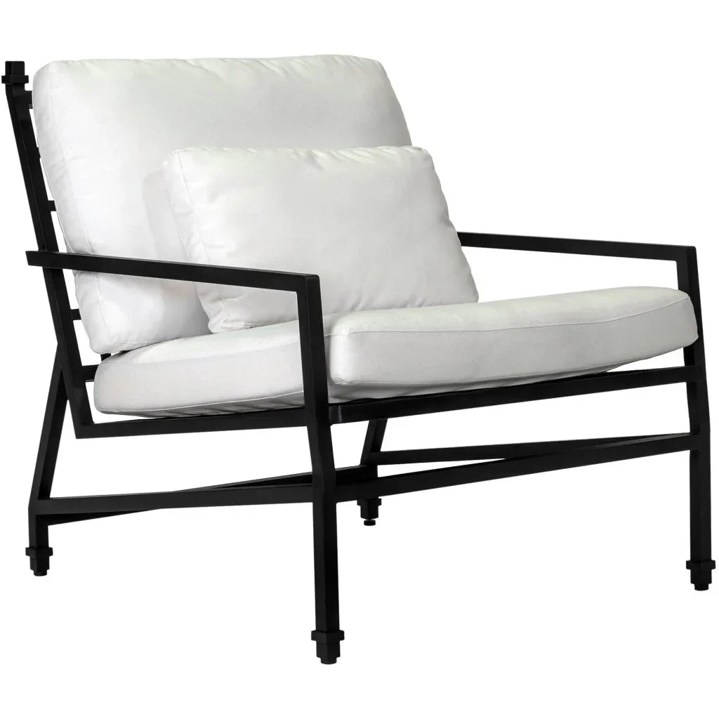 Eterna Black Sand Matte Patio Lounge Chair-Outdoor Lounge Chairs-Seasonal Living-LOOMLAN