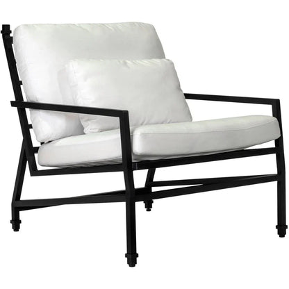 Eterna Black Sand Matte Patio Lounge Chair-Outdoor Lounge Chairs-Seasonal Living-LOOMLAN