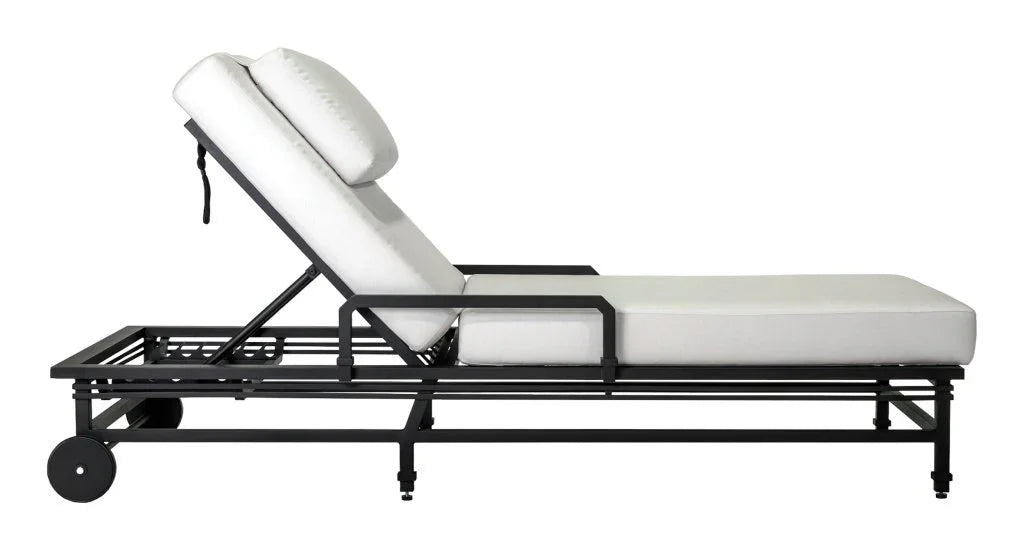 Eterna Black Sand Matte Patio Pool Chaise (Set Of 2)-Outdoor Chaises-Seasonal Living-LOOMLAN