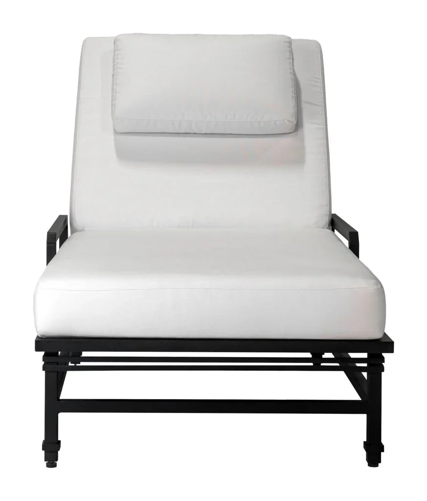 Eterna Black Sand Matte Patio Pool Chaise (Set Of 2)-Outdoor Chaises-Seasonal Living-LOOMLAN