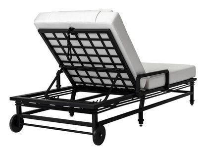 Eterna Black Sand Matte Patio Pool Chaise (Set Of 2)-Outdoor Chaises-Seasonal Living-LOOMLAN