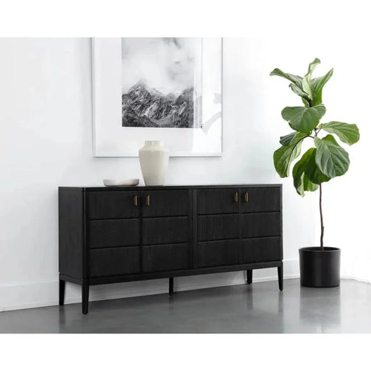Etienne Linear Designed Wooden Sideboard - LOOMLAN - SUNPAN - Sideboards
