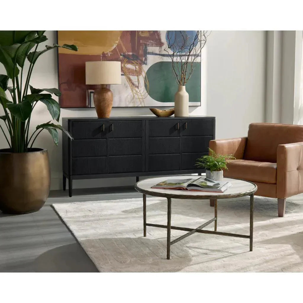 Etienne Linear Designed Wooden Sideboard - LOOMLAN - SUNPAN - Sideboards