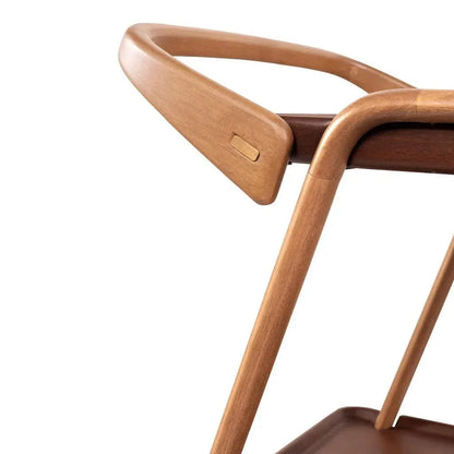 Etienne Neutral Brown Wooden Bar Cart-Home Bar Carts-Urbia-LOOMLAN