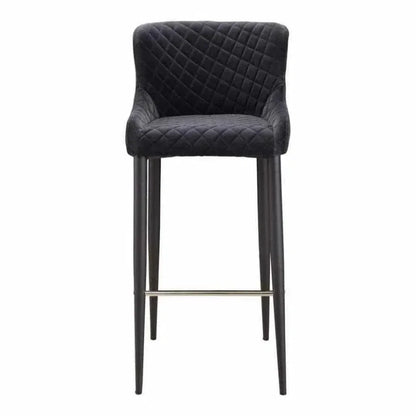 Etta Barstool Dark Grey Contemporary - LOOMLAN - Moe's Home - Bar Stools