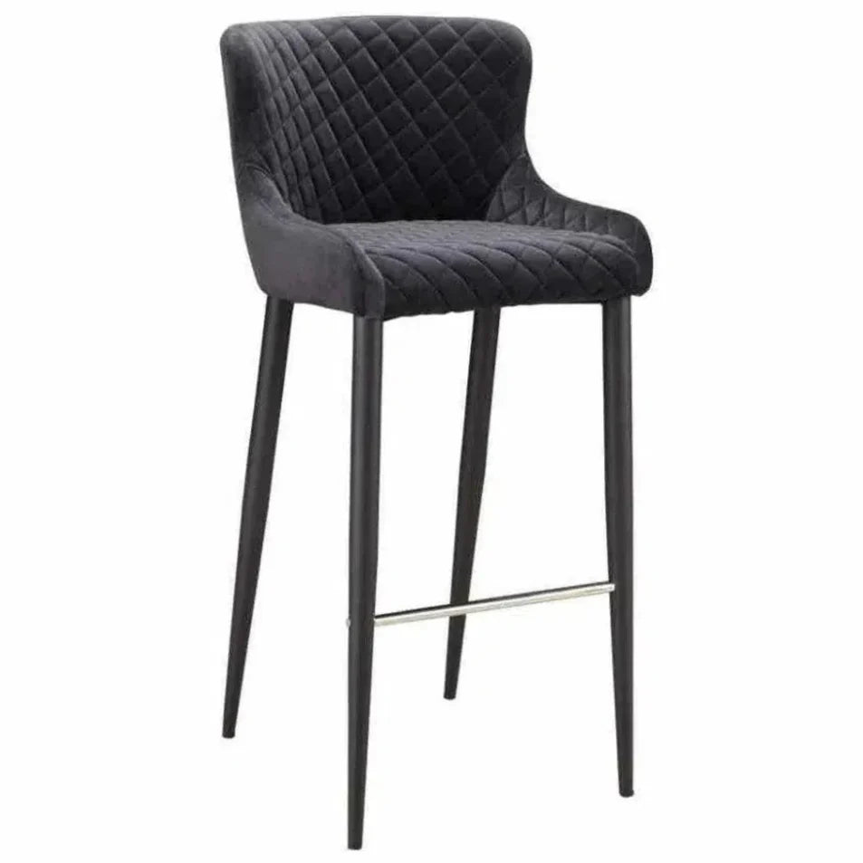Etta Barstool Dark Grey Contemporary - LOOMLAN - Moe's Home - Bar Stools