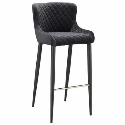 Etta Barstool Dark Grey Contemporary - LOOMLAN - Moe's Home - Bar Stools