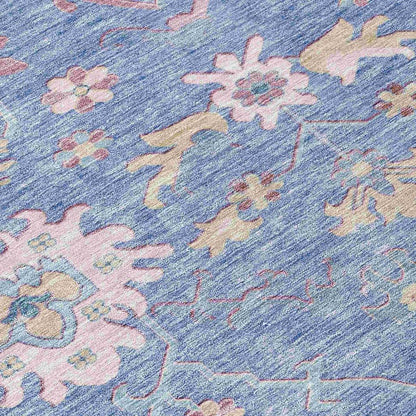 Eugene Blue Washable Indoor - Outdoor Rug - LOOMLAN - LOOMLAN Rugs - Outdoor Rugs