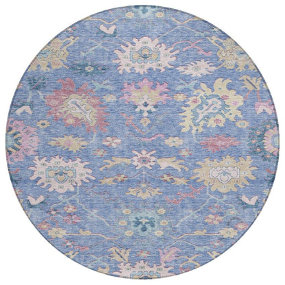 Eugene Blue Washable Indoor - Outdoor Rug - LOOMLAN - LOOMLAN Rugs - Outdoor Rugs