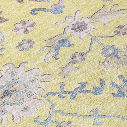 Eugene Gold Washable Indoor - Outdoor Rug - LOOMLAN - LOOMLAN Rugs - Outdoor Rugs