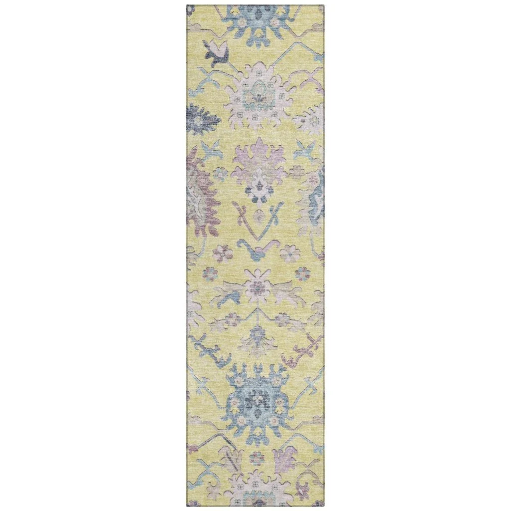 Eugene Gold Washable Indoor - Outdoor Rug - LOOMLAN - LOOMLAN Rugs - Outdoor Rugs