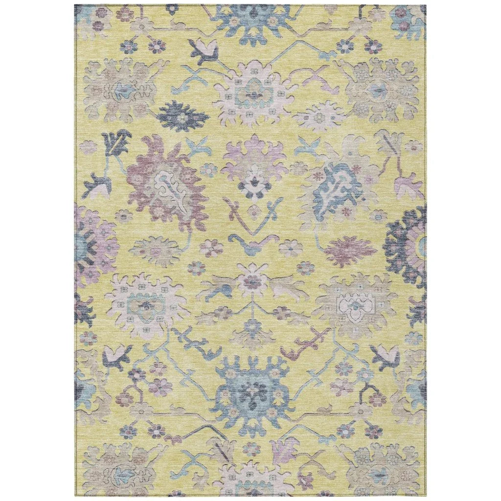 Eugene Gold Washable Indoor - Outdoor Rug - LOOMLAN - LOOMLAN Rugs - Outdoor Rugs