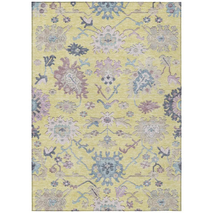 Eugene Gold Washable Indoor - Outdoor Rug - LOOMLAN - LOOMLAN Rugs - Outdoor Rugs