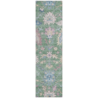 Eugene Green Washable Indoor - Outdoor Rug - LOOMLAN - LOOMLAN Rugs - Outdoor Rugs