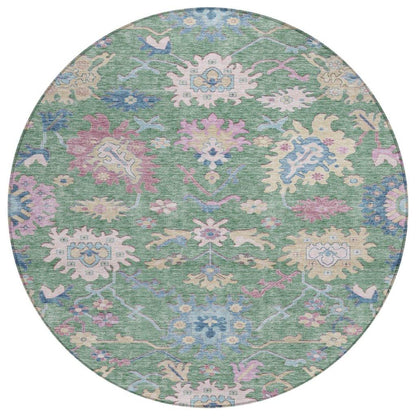 Eugene Green Washable Indoor - Outdoor Rug - LOOMLAN - LOOMLAN Rugs - Outdoor Rugs