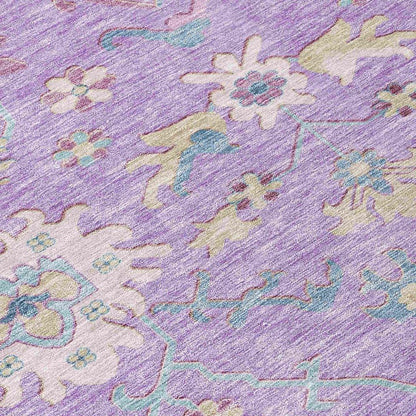 Eugene Purple Washable Indoor - Outdoor Rug - LOOMLAN - LOOMLAN Rugs - Outdoor Rugs