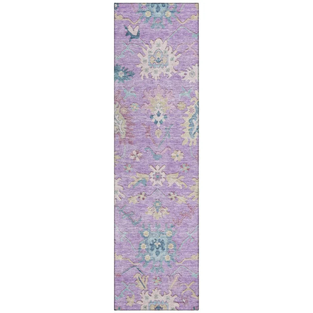 Eugene Purple Washable Indoor - Outdoor Rug - LOOMLAN - LOOMLAN Rugs - Outdoor Rugs