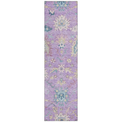 Eugene Purple Washable Indoor - Outdoor Rug - LOOMLAN - LOOMLAN Rugs - Outdoor Rugs