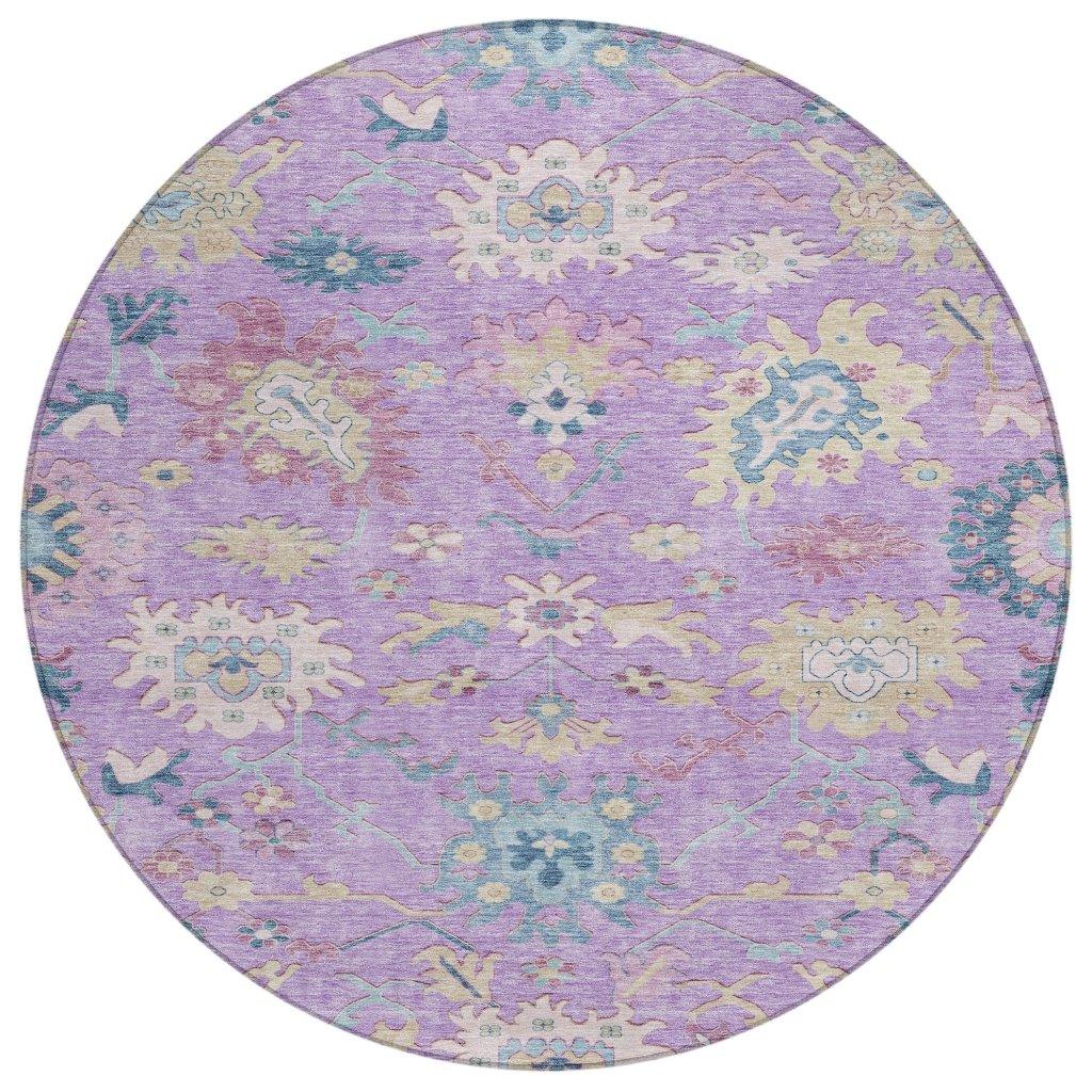 Eugene Purple Washable Indoor - Outdoor Rug - LOOMLAN - LOOMLAN Rugs - Outdoor Rugs