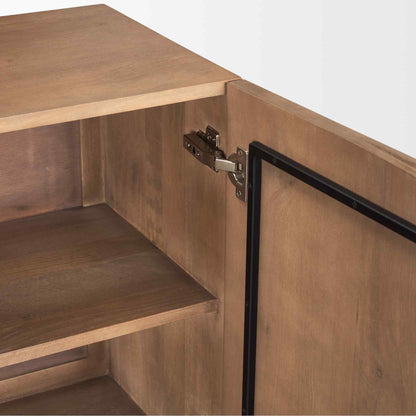 Eula Four Doors Wood Sideboard