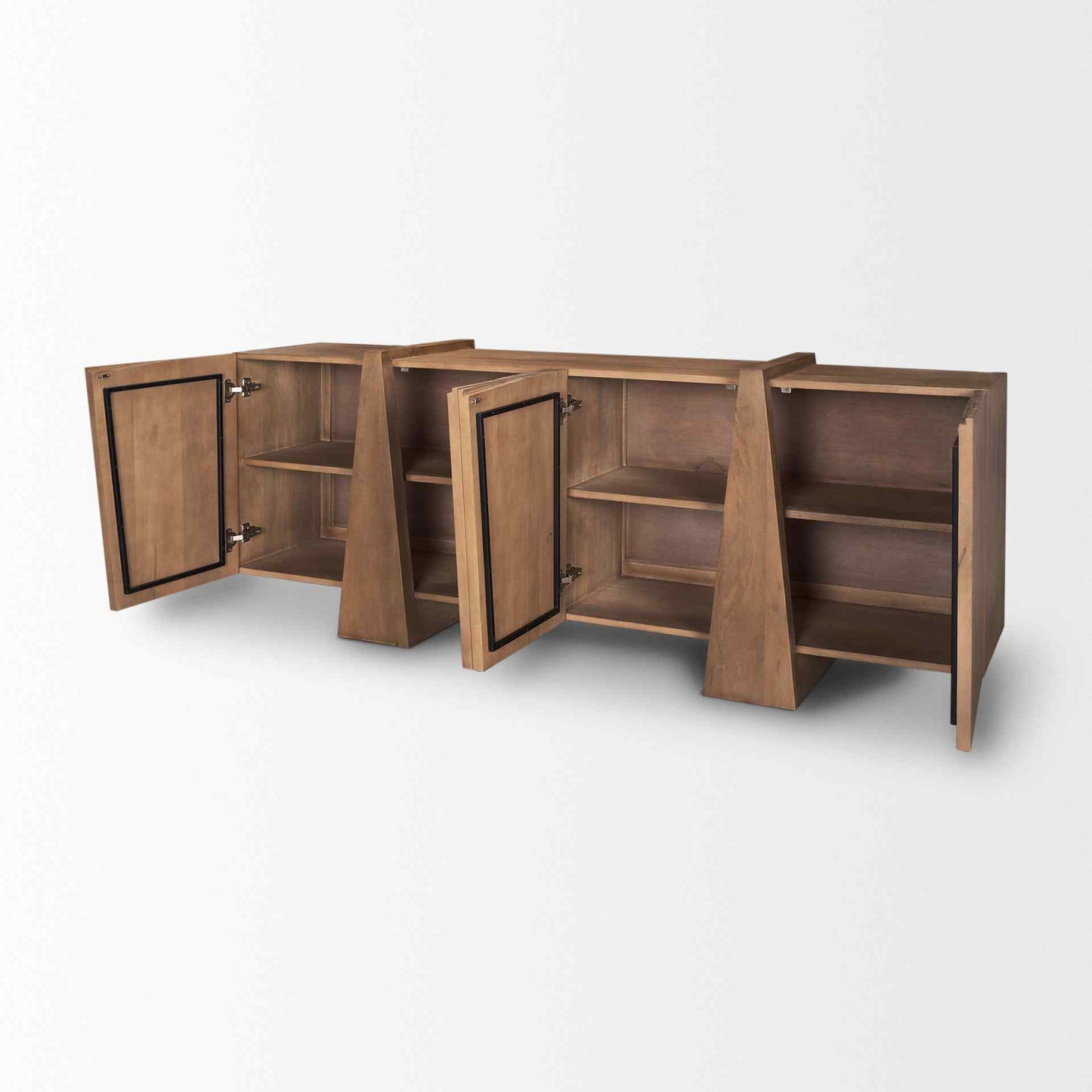 Eula Four Doors Wood Sideboard