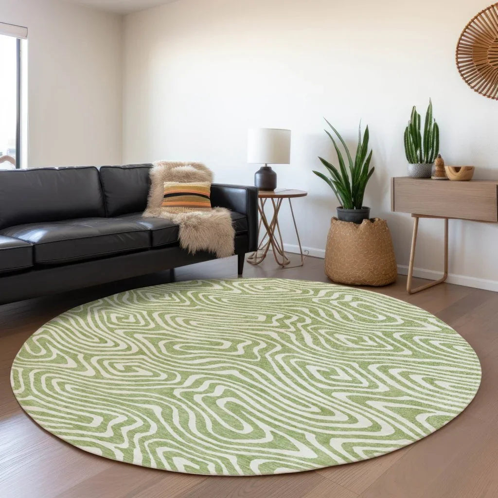 Evalora Aloe Washable Indoor-Outdoor Rug-Outdoor Rugs-LOOMLAN Rugs-LOOMLAN