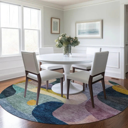 Evan Green Washable Indoor-Outdoor Rug-Outdoor Rugs-LOOMLAN Rugs-LOOMLAN