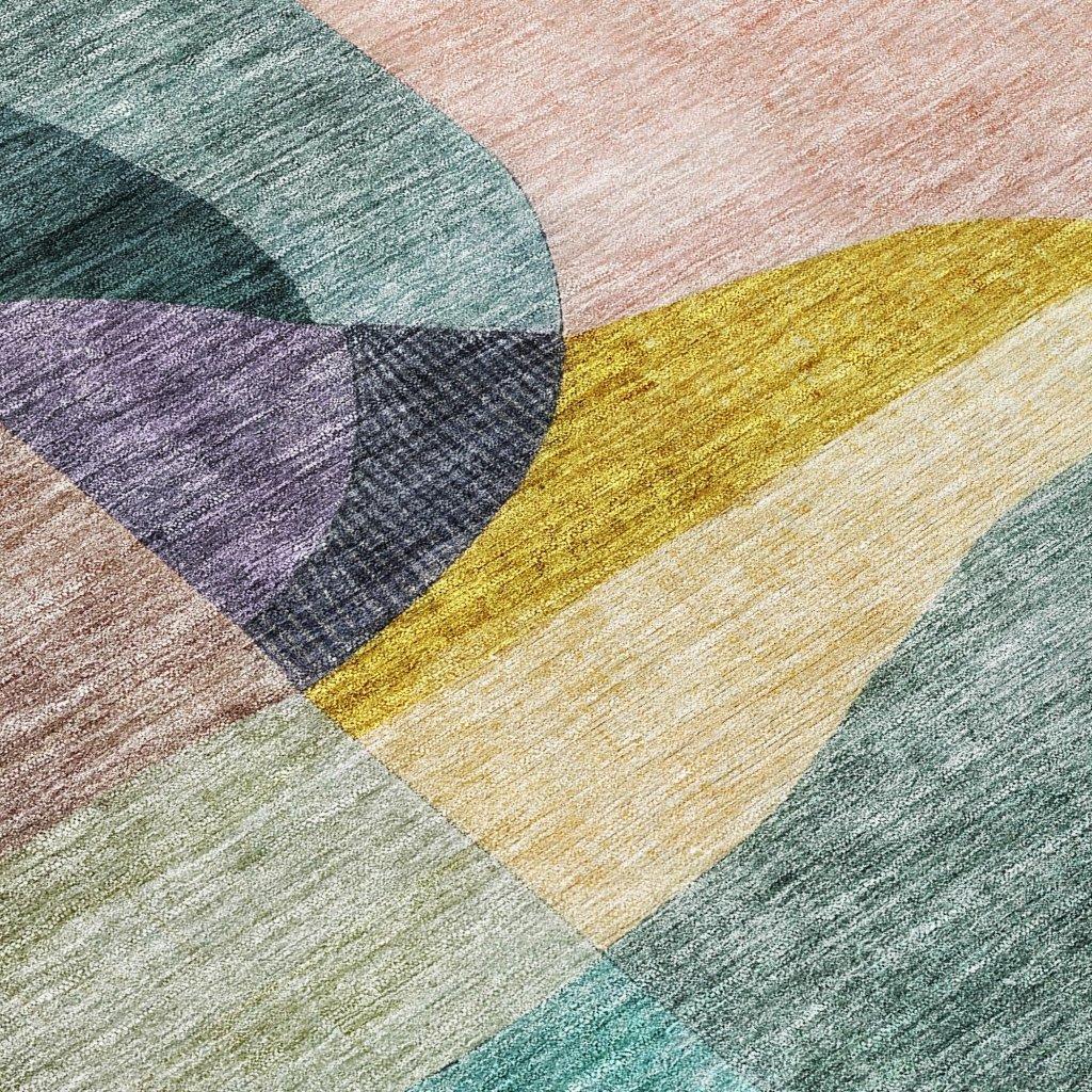 Evan Green Washable Indoor-Outdoor Rug-Outdoor Rugs-LOOMLAN Rugs-LOOMLAN