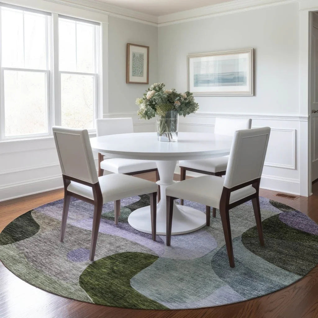 Evan Olive Washable Indoor-Outdoor Rug-Outdoor Rugs-LOOMLAN Rugs-LOOMLAN