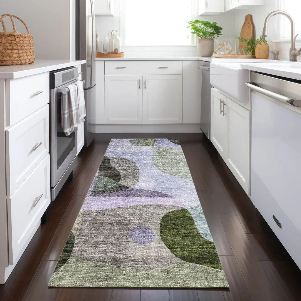Evan Olive Washable Indoor-Outdoor Rug-Outdoor Rugs-LOOMLAN Rugs-LOOMLAN