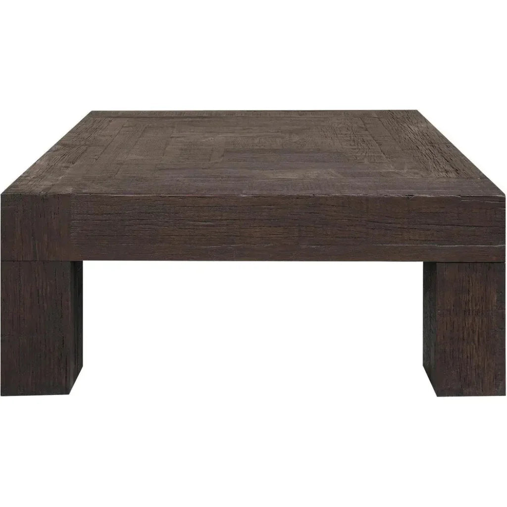 Evander Wood Brown Square Coffee Table - LOOMLAN - Moe's Home - Coffee Tables