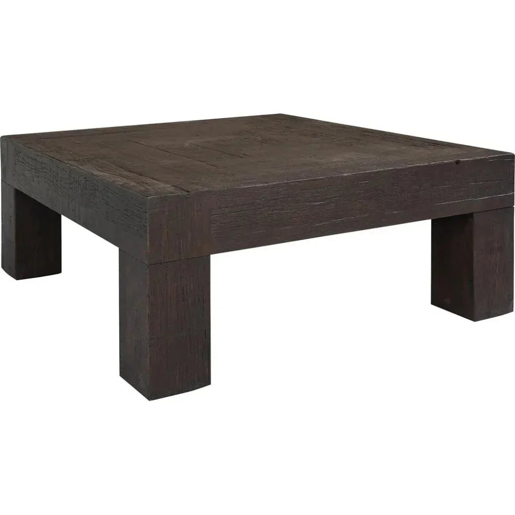 Evander Wood Brown Square Coffee Table - LOOMLAN - Moe's Home - Coffee Tables