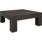 Evander Wood Brown Square Coffee Table - LOOMLAN - Moe's Home - Coffee Tables