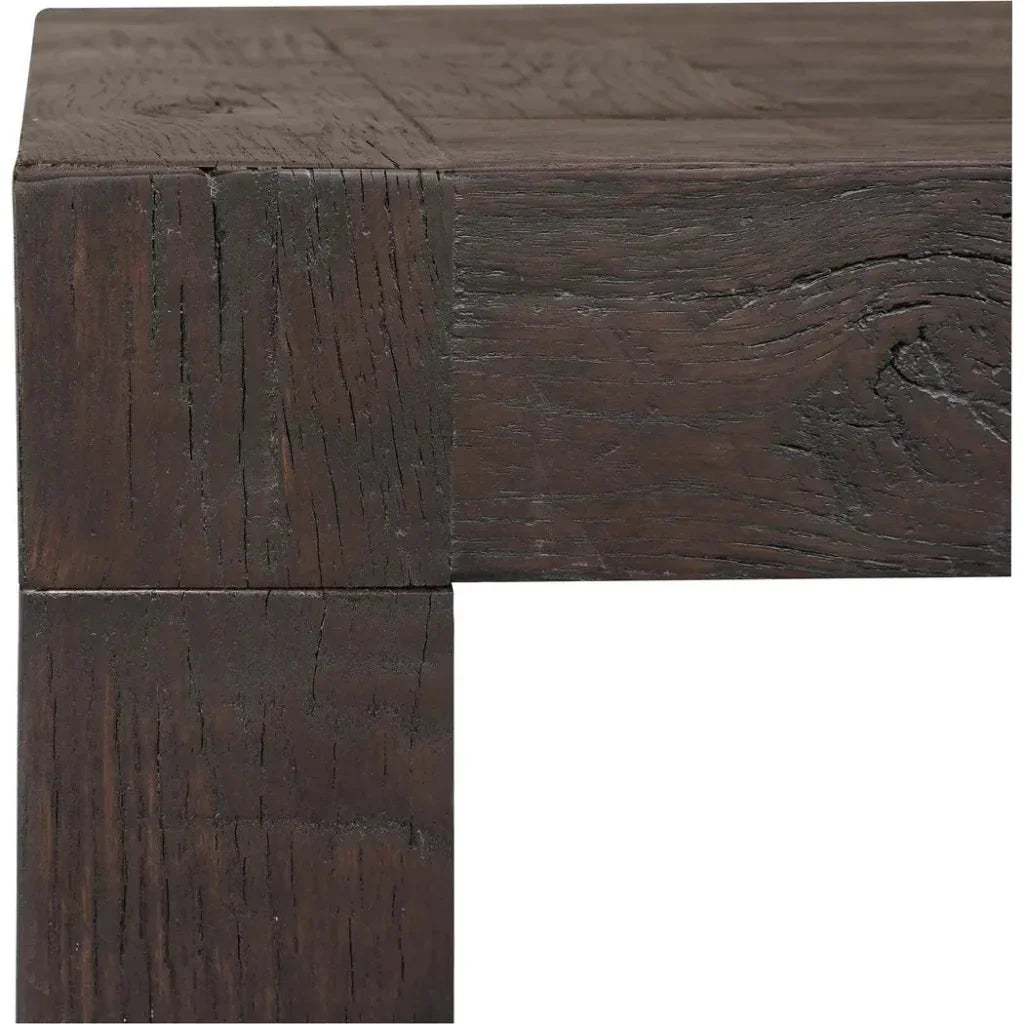 Evander Wood Brown Square Side Table - LOOMLAN - Moe's Home - Side Tables
