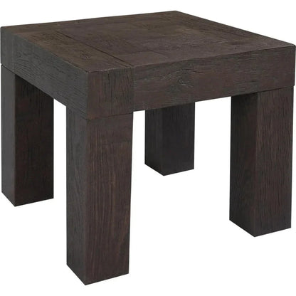 Evander Wood Brown Square Side Table - LOOMLAN - Moe's Home - Side Tables