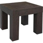 Evander Wood Brown Square Side Table - LOOMLAN - Moe's Home - Side Tables