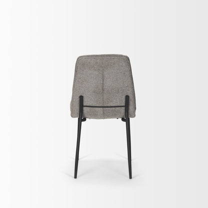 Eve Boucle Fabric Armless Dining Chair (Set of 2)