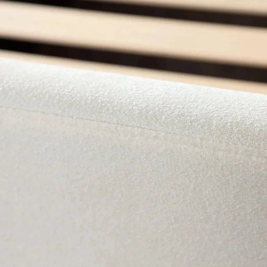 Eve Elite Fabric Ivory Bed Frame - LOOMLAN - Diamond Sofa - Beds