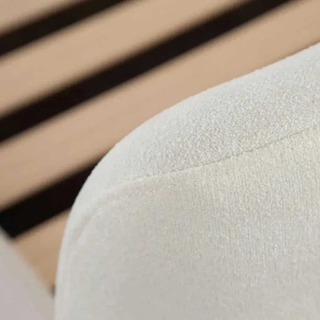 Eve Elite Fabric Ivory Bed Frame - LOOMLAN - Diamond Sofa - Beds