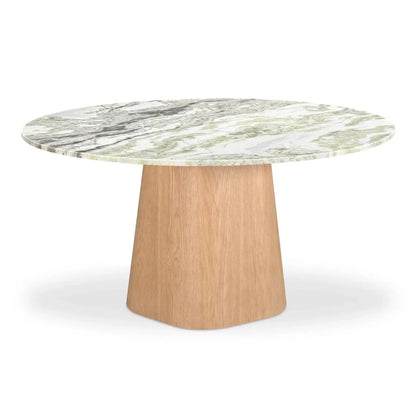 Evelyn Green Onyx Marble Dining Table-Dining Tables-Moe's Home-LOOMLAN